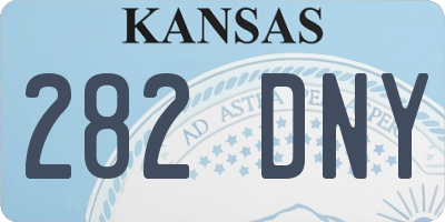 KS license plate 282DNY