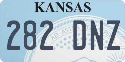 KS license plate 282DNZ