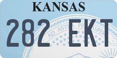 KS license plate 282EKT