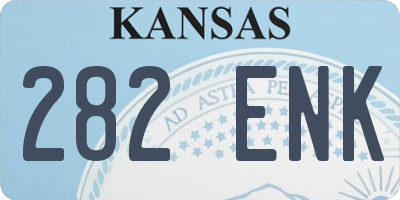 KS license plate 282ENK