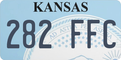 KS license plate 282FFC