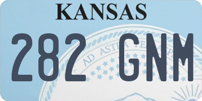 KS license plate 282GNM