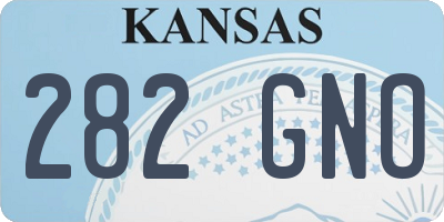 KS license plate 282GNO
