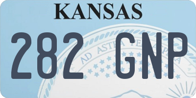KS license plate 282GNP