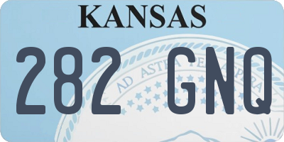 KS license plate 282GNQ
