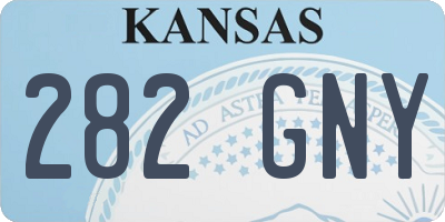 KS license plate 282GNY