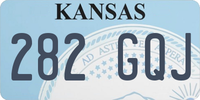 KS license plate 282GQJ
