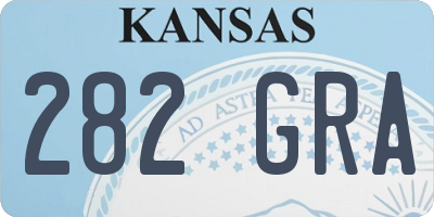KS license plate 282GRA