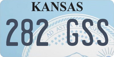 KS license plate 282GSS