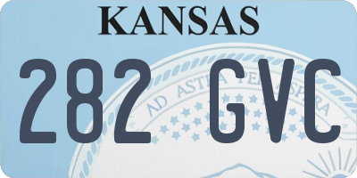 KS license plate 282GVC