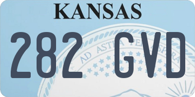KS license plate 282GVD