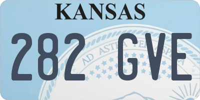 KS license plate 282GVE