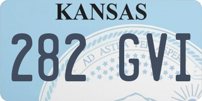 KS license plate 282GVI