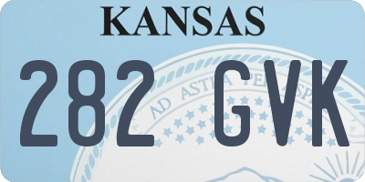KS license plate 282GVK