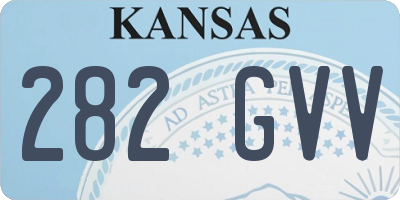 KS license plate 282GVV