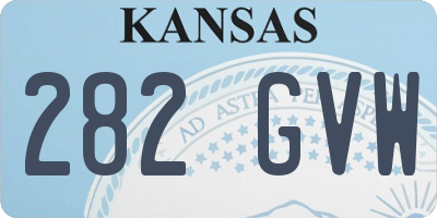 KS license plate 282GVW
