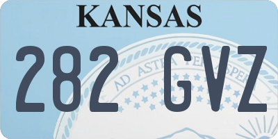 KS license plate 282GVZ