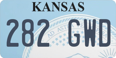 KS license plate 282GWD