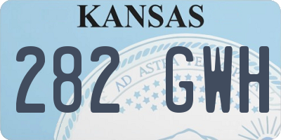 KS license plate 282GWH