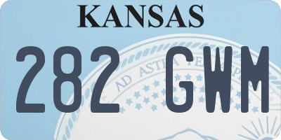 KS license plate 282GWM
