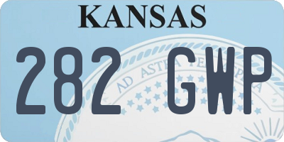 KS license plate 282GWP