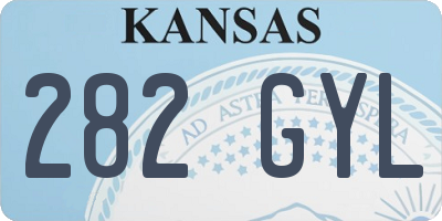KS license plate 282GYL