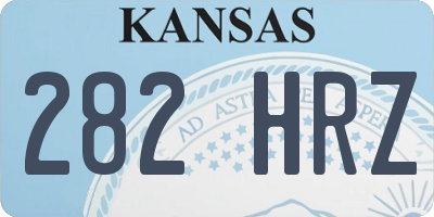 KS license plate 282HRZ