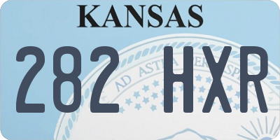 KS license plate 282HXR