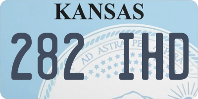KS license plate 282IHD