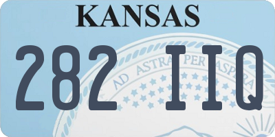 KS license plate 282IIQ