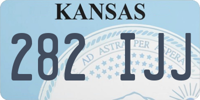 KS license plate 282IJJ