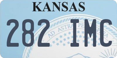 KS license plate 282IMC
