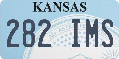 KS license plate 282IMS
