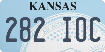 KS license plate 282IOC