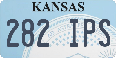 KS license plate 282IPS