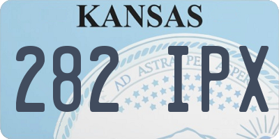 KS license plate 282IPX