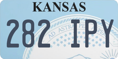 KS license plate 282IPY