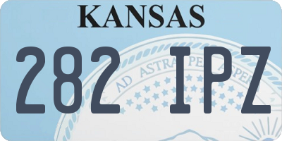 KS license plate 282IPZ