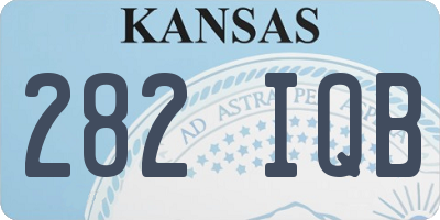 KS license plate 282IQB