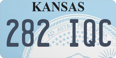 KS license plate 282IQC