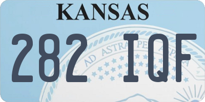 KS license plate 282IQF