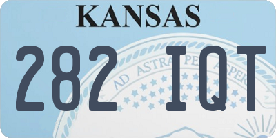 KS license plate 282IQT