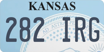 KS license plate 282IRG
