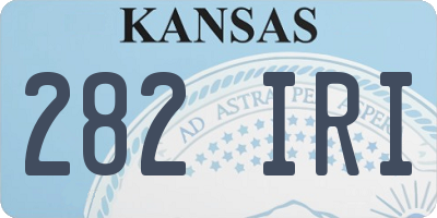KS license plate 282IRI