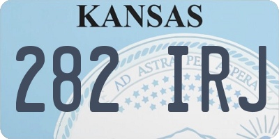 KS license plate 282IRJ