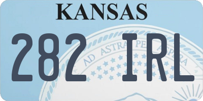 KS license plate 282IRL