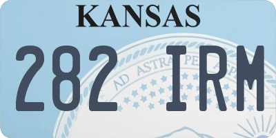 KS license plate 282IRM
