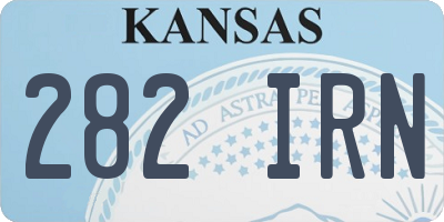 KS license plate 282IRN