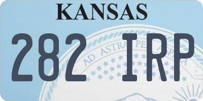 KS license plate 282IRP