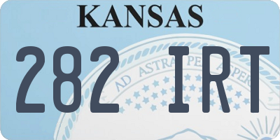 KS license plate 282IRT